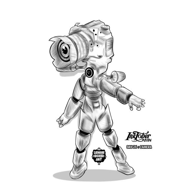 INKTOBER 2024 DAY 26 CAMERA