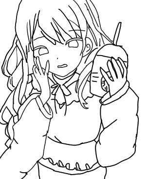 Anime sketch•Lineart