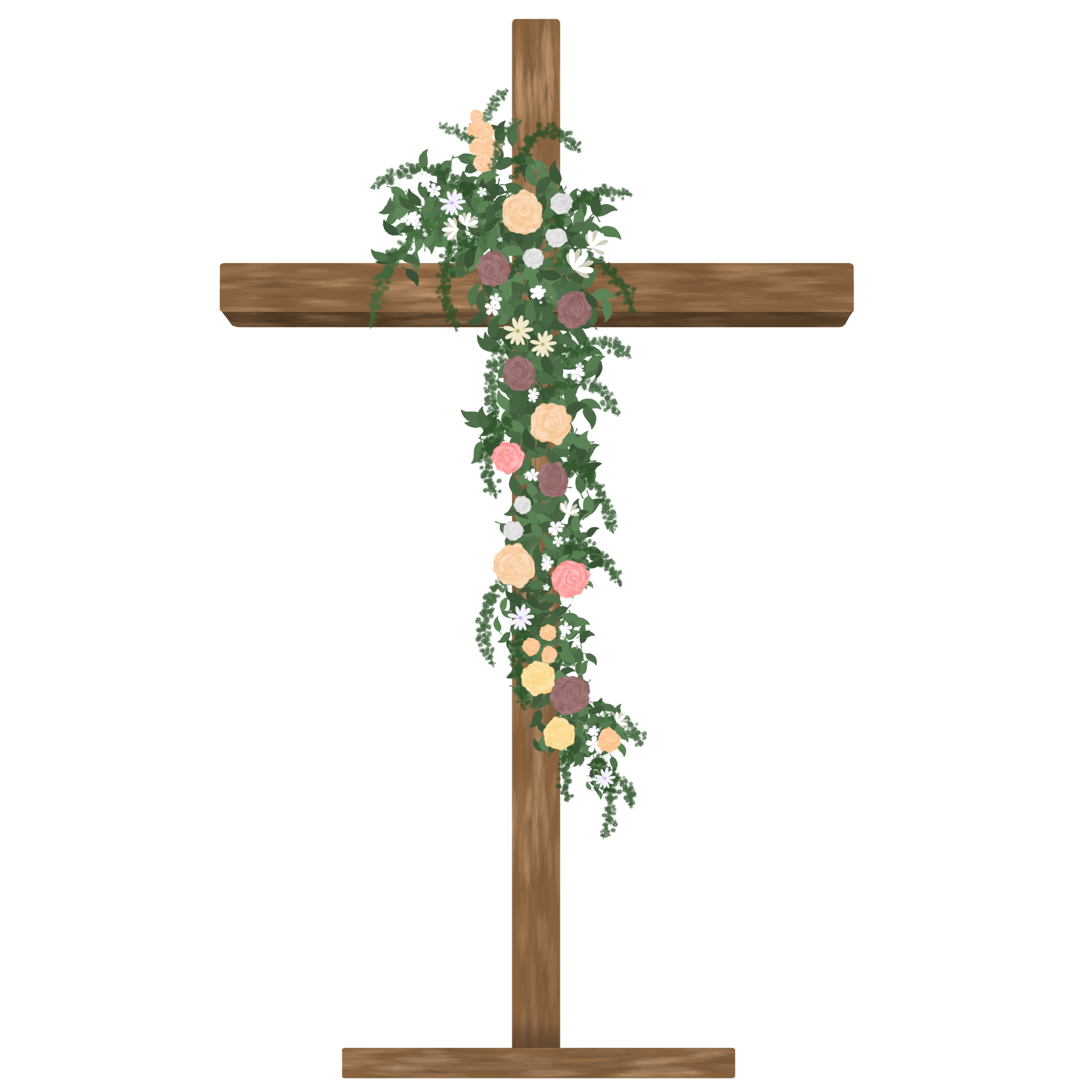 wedding cross backdrop - ibisPaint