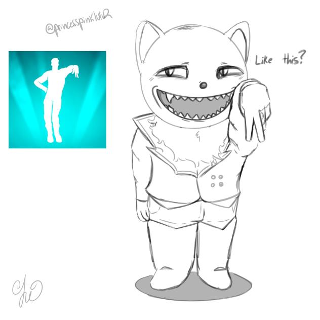 pocketcat doing emote