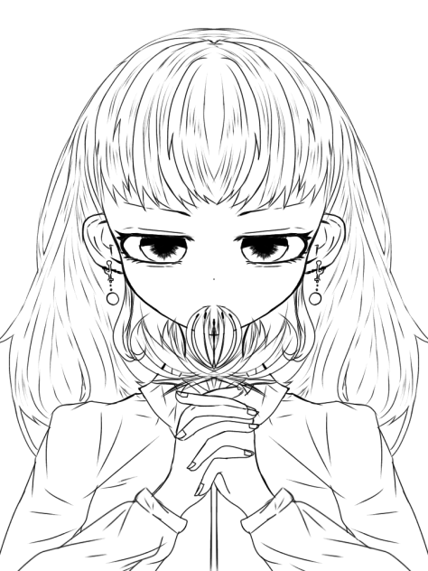 毒の張る根 線画