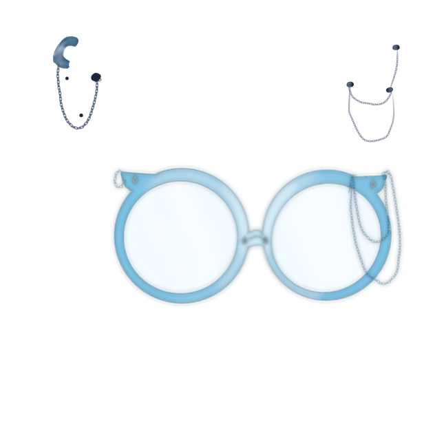 Glasses and random ear piearcing