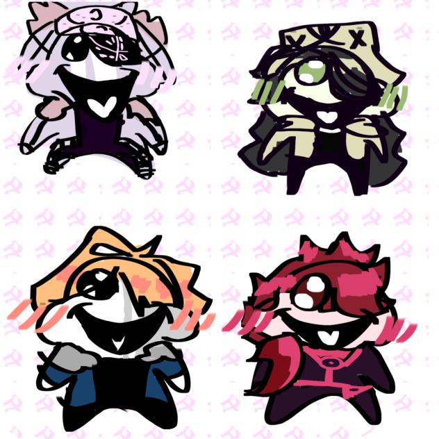 4 rats .demon emoji.