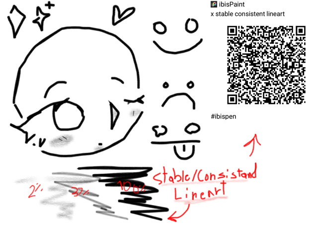 Stable consistent lineart pen