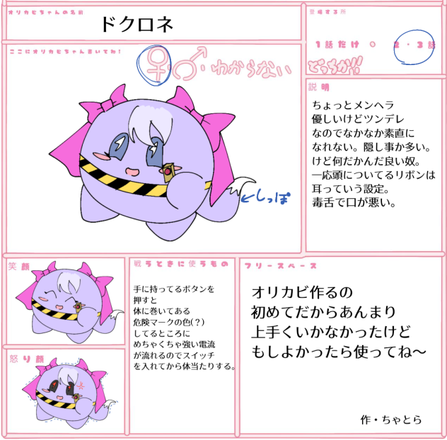 キャラ募集参加だよ～