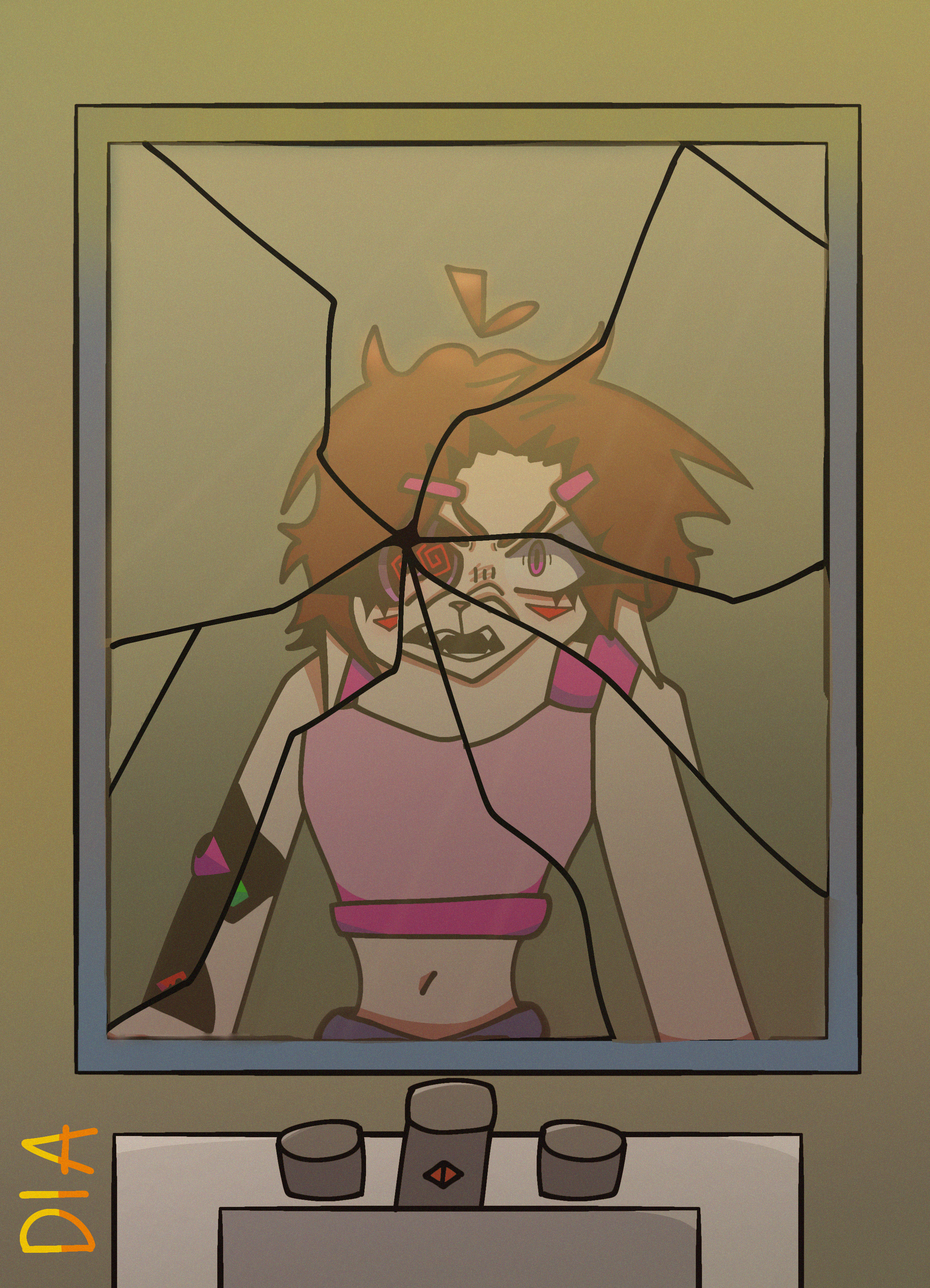 broken mirror - ibisPaint