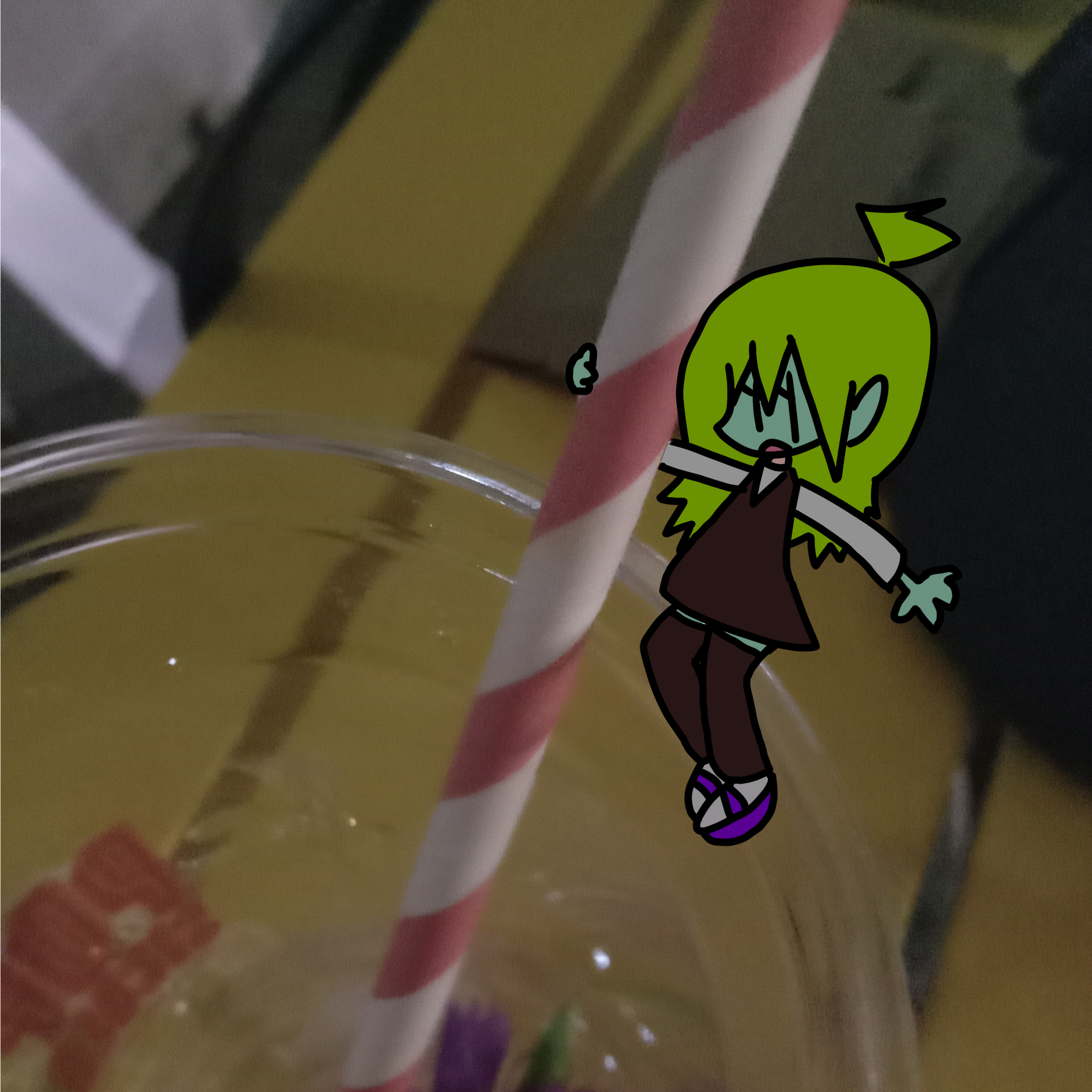 Cup Straw girl (this is from 2022) - ibisPaint