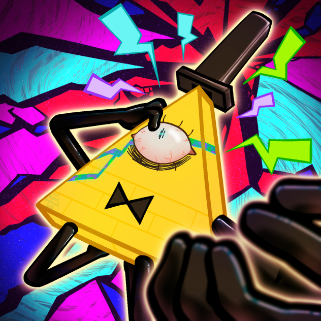 Bill Cipher Stress Drawing