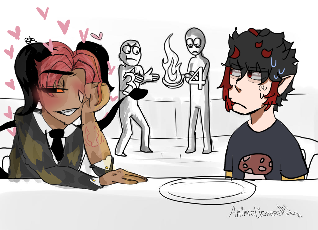 A collab with my new demon oc - ibisPaint