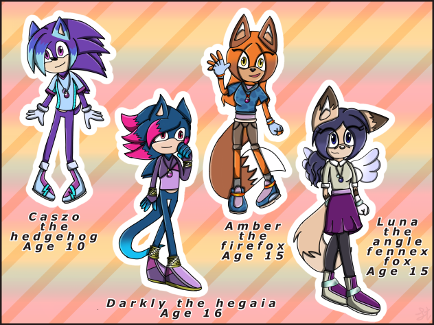 The four adpot fankids age up+redisgh