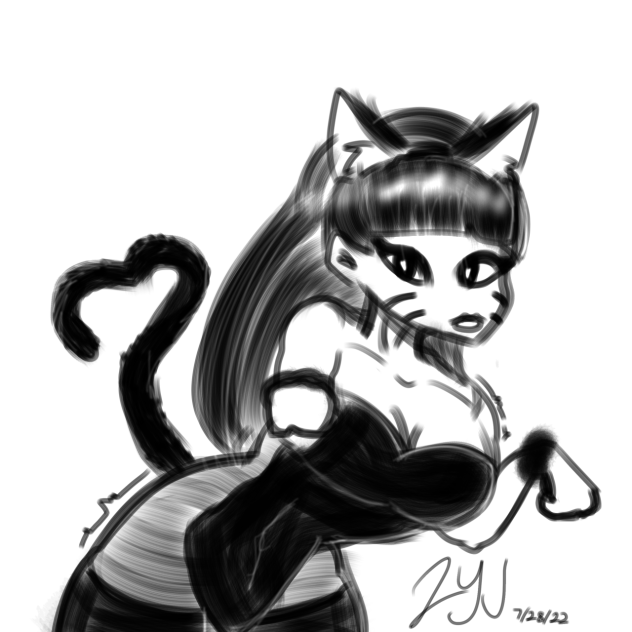 One Brush and Eraser Doodling