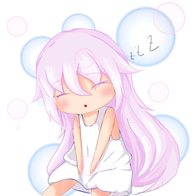 寝ている女の子