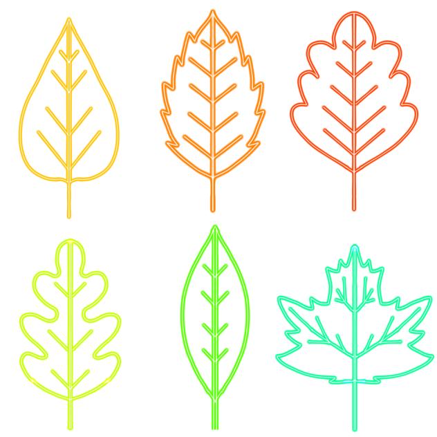 Leaf types neon 2