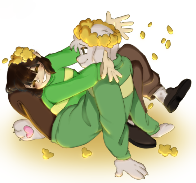 Chara and Asriel (Undertale) - ibisPaint