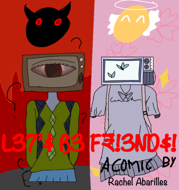 Let’s be friends comic cover!