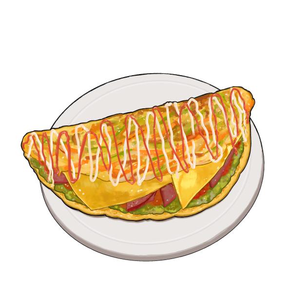 Bacon omelette