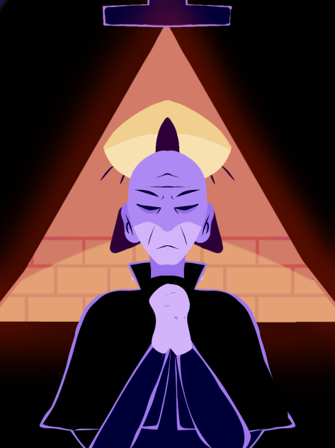 Father Gregor and Bill Cipher