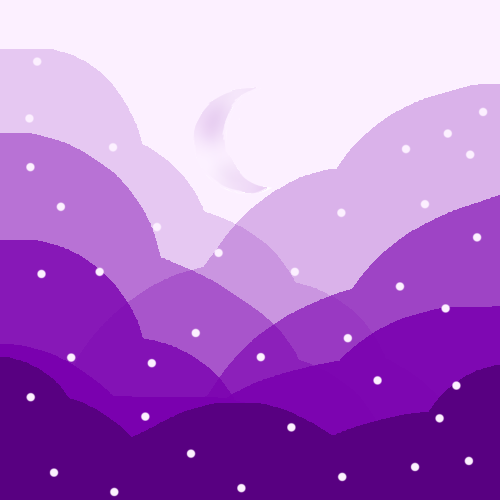 Moon in the clouds - ibisPaint