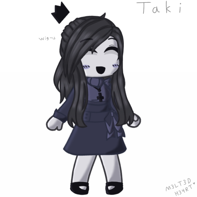 Taki but they have a wig on