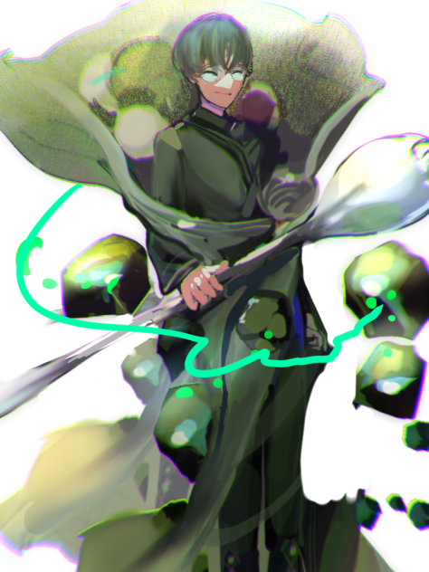 抹茶パフェ　擬人化