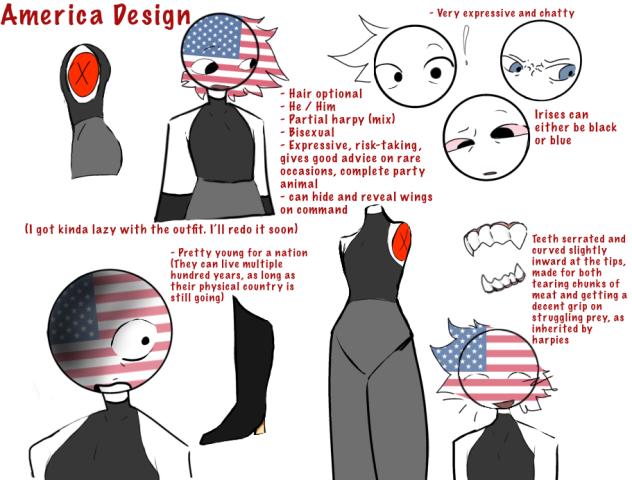 America (redesign + lore)