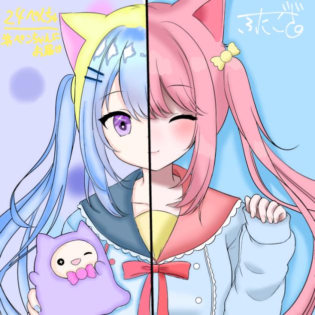 塗り絵合作！