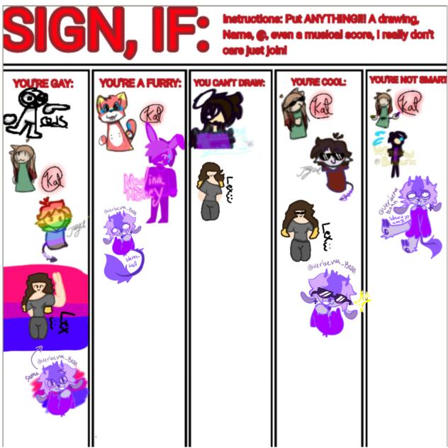 Signin sheet