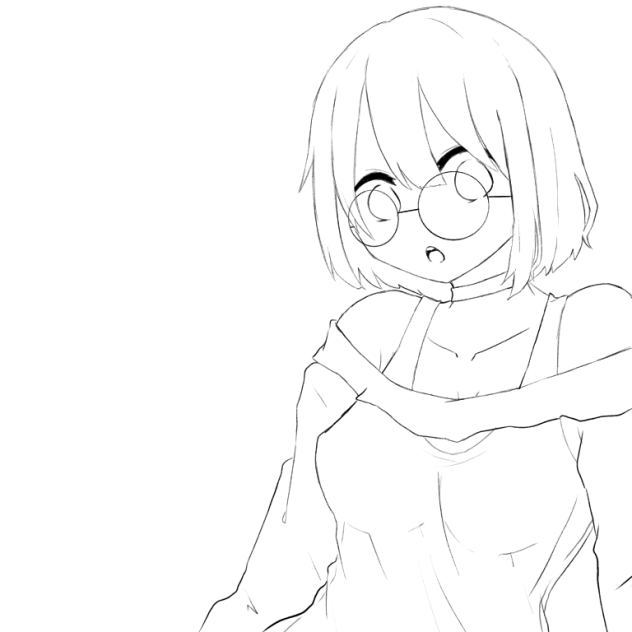女の子塗り絵 - ibisPaint
