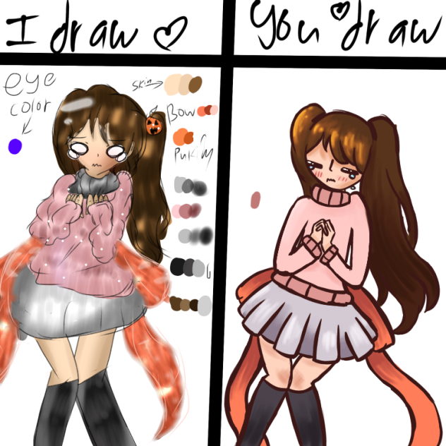 I draw you draw collab - ibisPaint