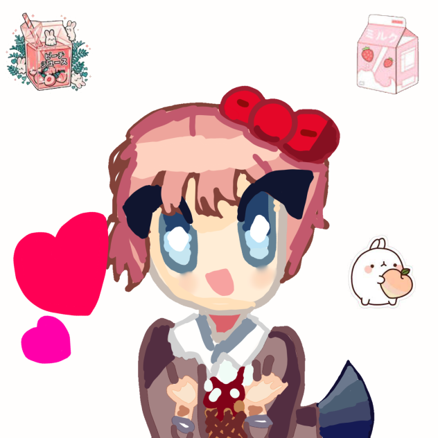 Sayori drawing