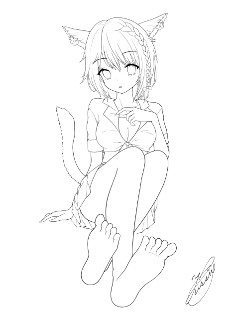 Requestイラスト（線画）