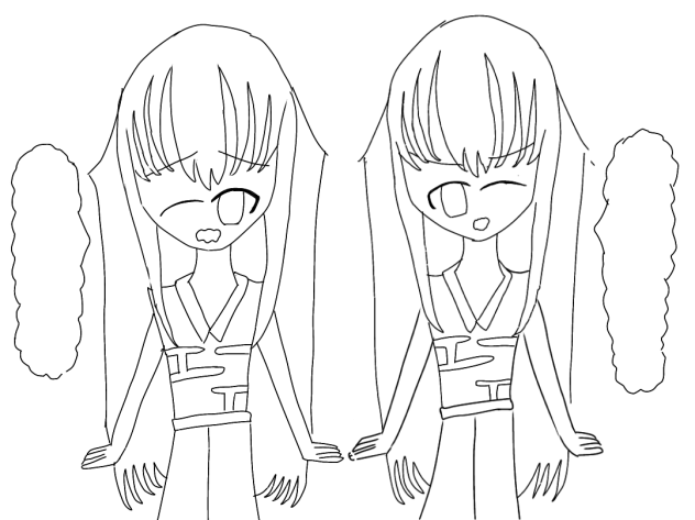 無一郎有一郎線画(((やり途中