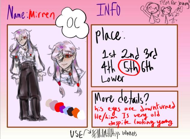 Prizesheet for GalaxiaDTIYS