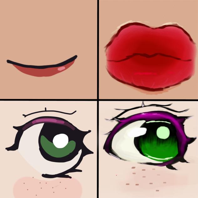 realism vs like cartoon