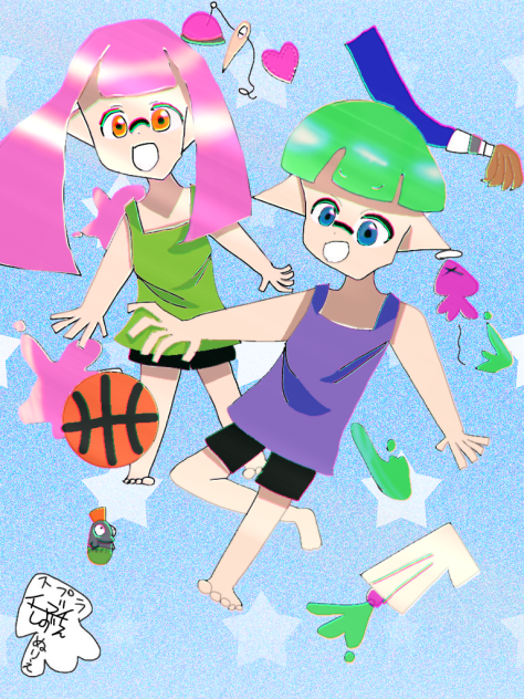 スプラ3までの物語塗り絵