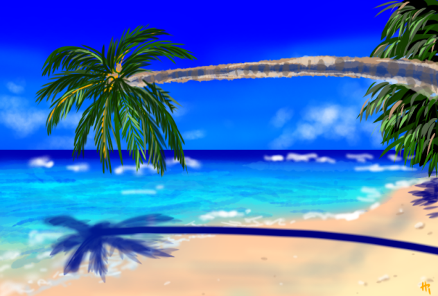 背景イラスト バカンス②