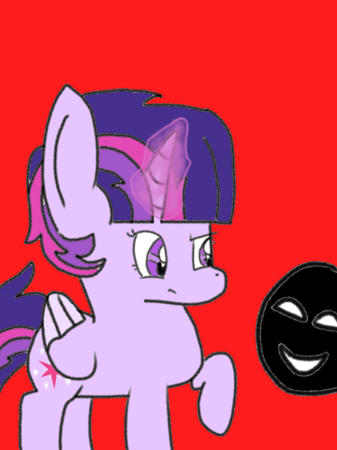 Twilight Sparkle and creepy face
