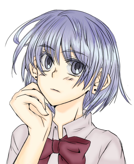 考える女の子