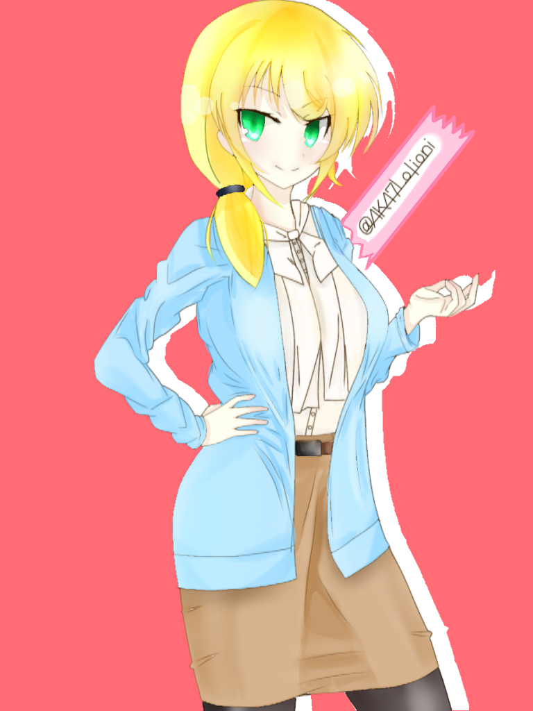 エレン・ベーカー先生(線画お借りしました) - ibisPaint
