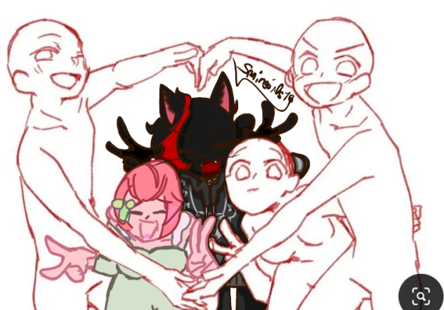 heart selfie collab