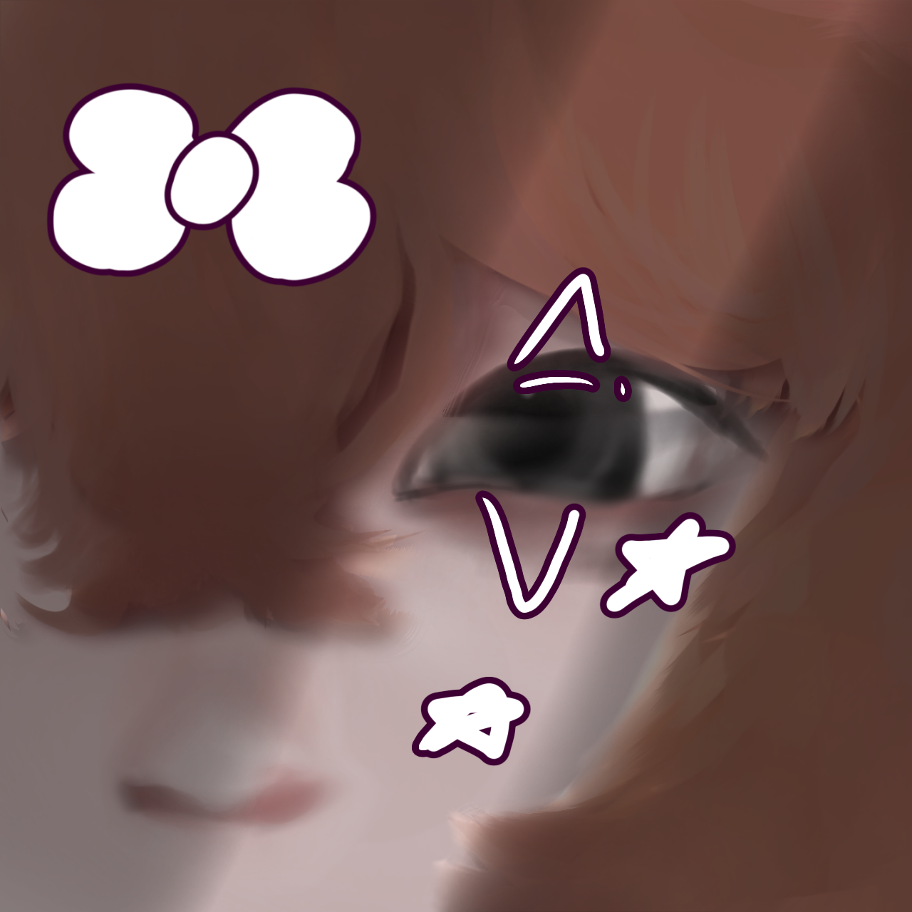 The silly face of a girl in your walls!🎀 - ibisPaint
