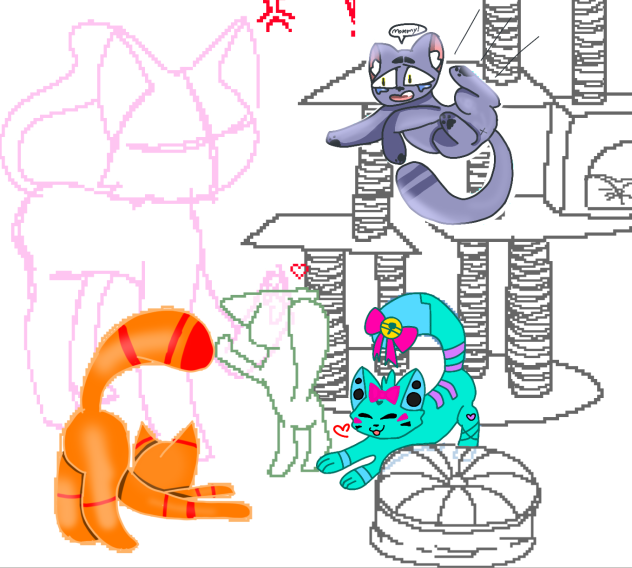 Kitty collab ฅ^•ﻌ•^ฅ - ibisPaint