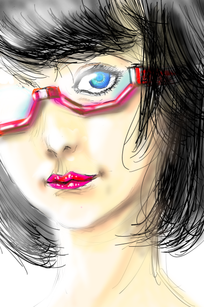 眼鏡って難しい。修正