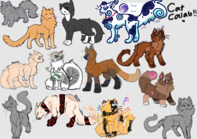 Cat collab - ibisPaint