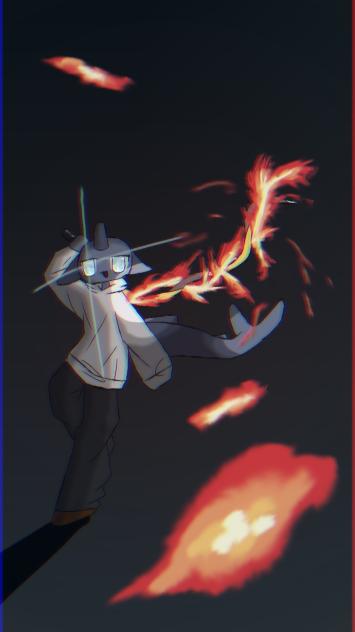 火の鞭^ᴥ^