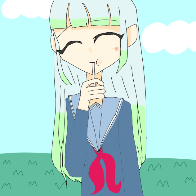 アメ食べてる子