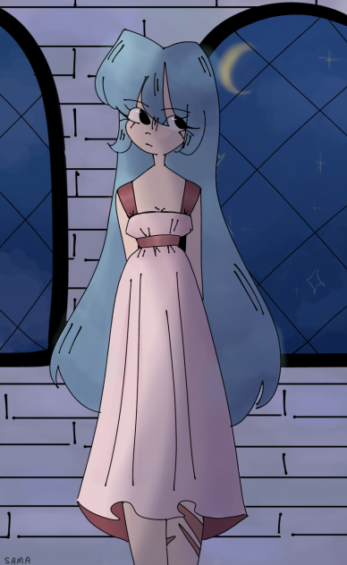 In the moonlit tower
