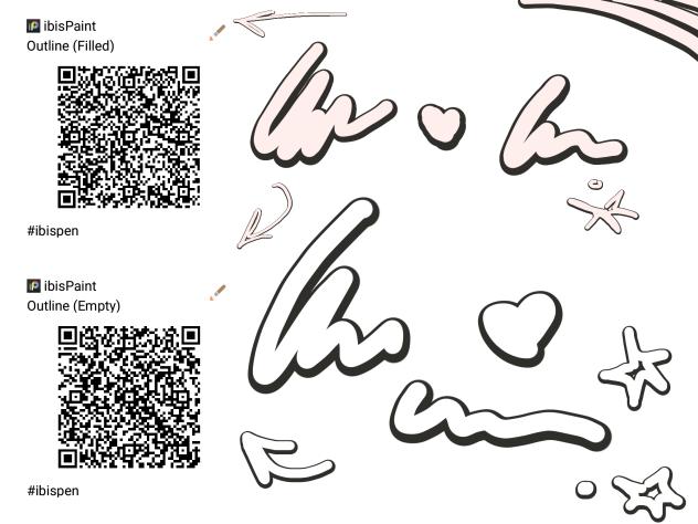Outline Detail Transparent Brushes