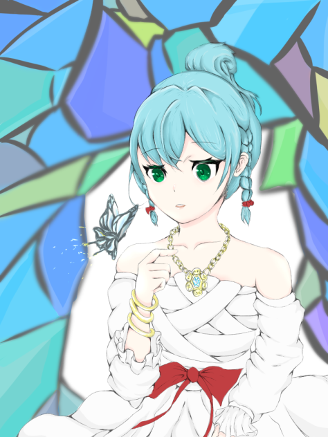 蝶と女の子