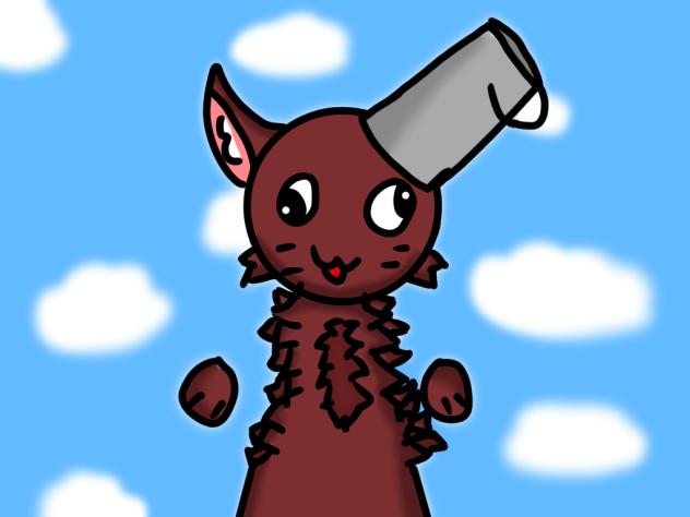Brad but as a cat
